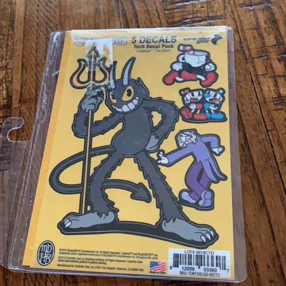 3/$10 NEW stickers cuphead video game - Picture 3 of 3